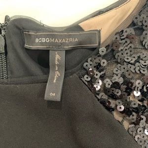 BCBGMaxazria Sequin Cap Sleeve Dress